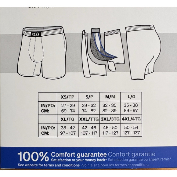Saxx 2 Pack Size Small Ultra Super Soft Boxer Briefs Men's Underwear 5 in Inseam - Picture 5 of 7